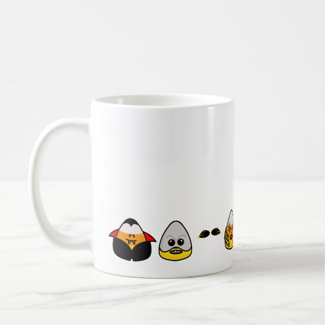 Caneca De Café Clássico Monstros de Hollywood Candy Corn Coffee M (Esquerda)