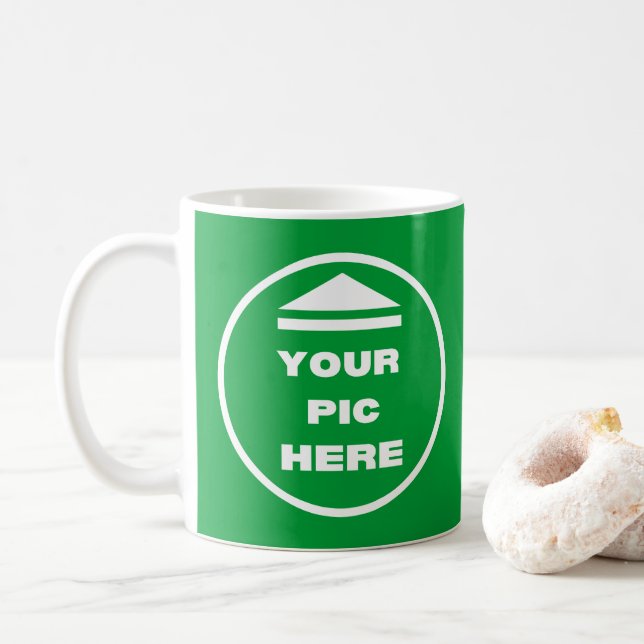 Caneca De Café Clássico Mug - Adicione sua imagem 11 oz (Com Donut)