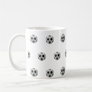 Caneca De Café Clássico - Mug de padrão de bola de futebol
