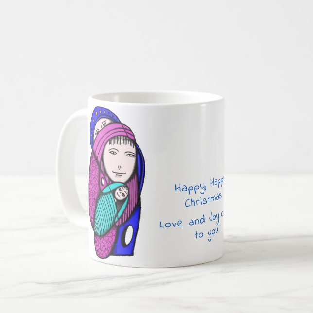 Caneca De Café Clássico Mug Feliz Natal (Frente Esquerda)