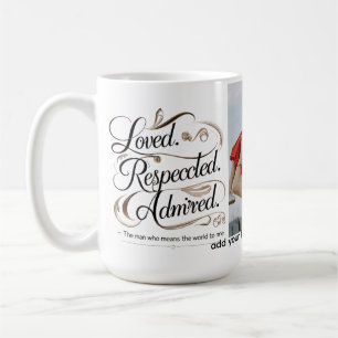 Caneca De Café Clássico Mug Personalizado de 15 oz - Amado. Respe