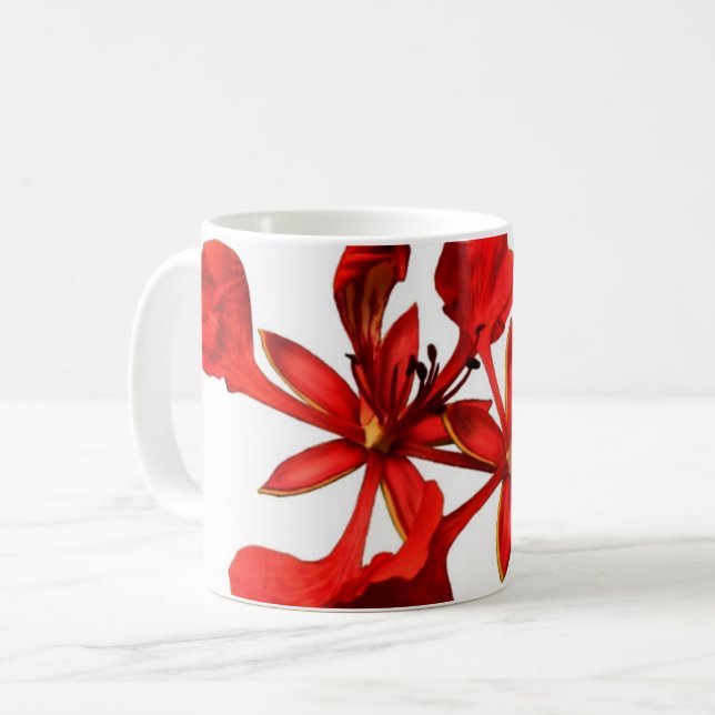 Caneca De Café Clássico Mug Royal Poinciana (Frente Esquerda)