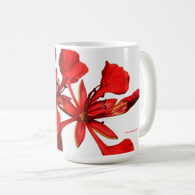 Caneca De Café Clássico Mug Royal Poinciana (Frente Esquerda)