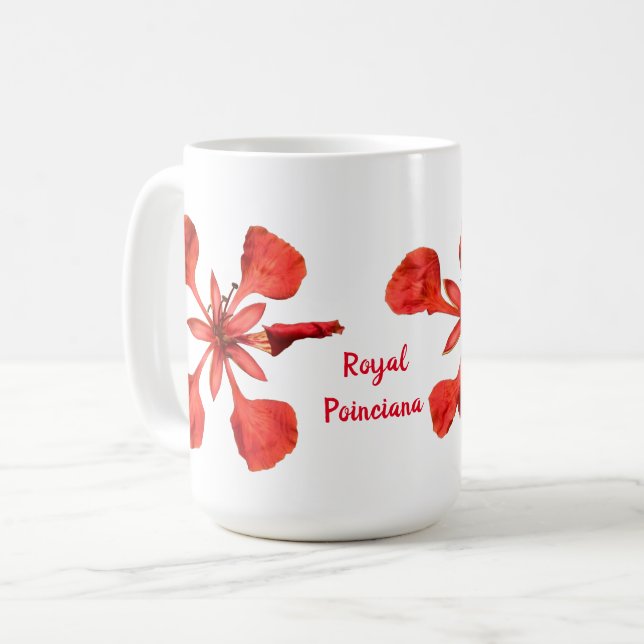Caneca De Café Clássico Mug Royal Poinciana (Frente Esquerda)