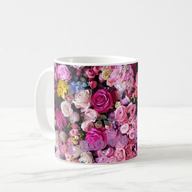 Caneca De Café Clássico Mugs de Amor (Frente Esquerda)