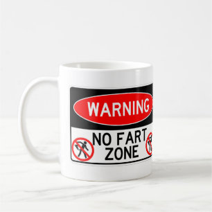 Caneca De Café Clássico Muito Divertido Sem Sinal Fart Zone Coffe