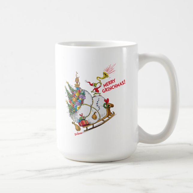 Caneca De Café Clássico O Grpolegadas | Grinchmas Felizes! (Direita)