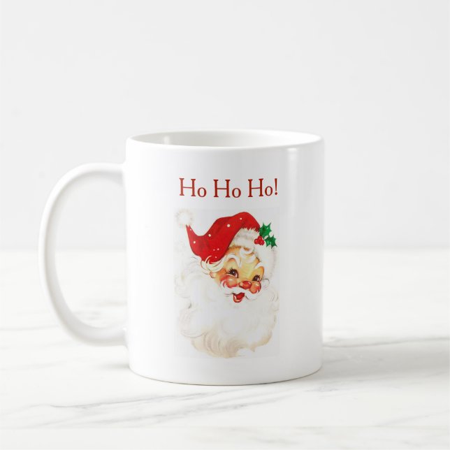 Caneca De Café Clássico Papai Noel (Esquerda)