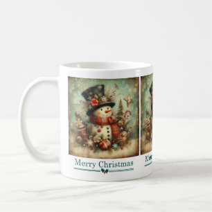 Caneca De Café Clássico Snowman Mug