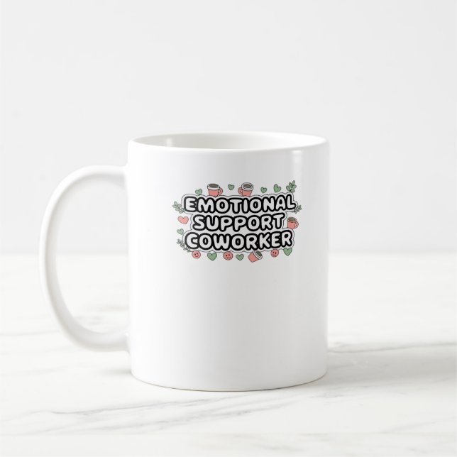 Caneca De Café Clássico V2 Clássico de Colaboração de Ajuda Emoci (Esquerda)