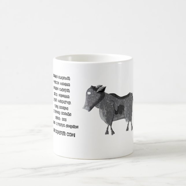 Caneca De Café Classificação científica para a vaca de concreto (Centro)