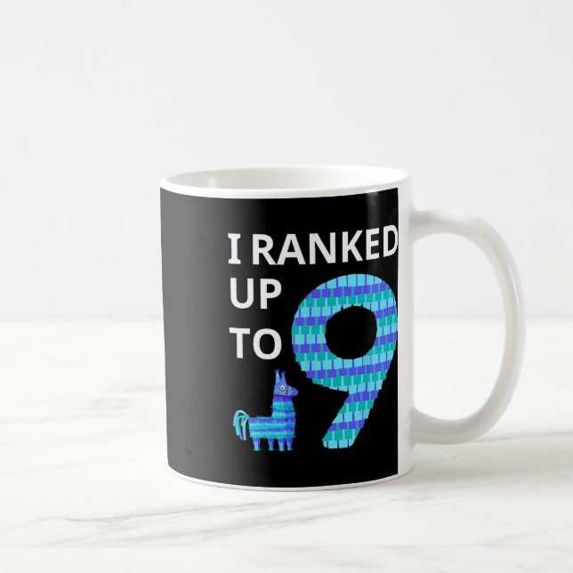 Caneca De Café Classificado Até 9 Jogo De Aniversário Llama Piñat (Direita)