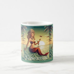 Caneca De Café Classy Martini Mermaid Thunder_Cove