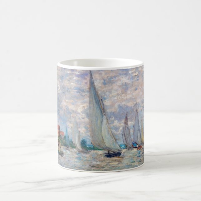 Caneca De Café Claude Monet - Boats Regatta na Argentina (Centro)