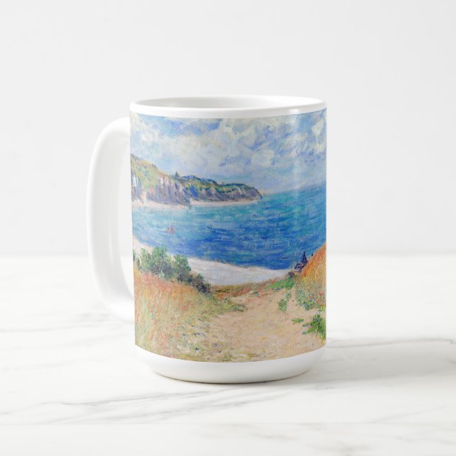 Caneca De Café Claude Monet - Caminho dos Campos de Trigo em Pour (Frente Esquerda)