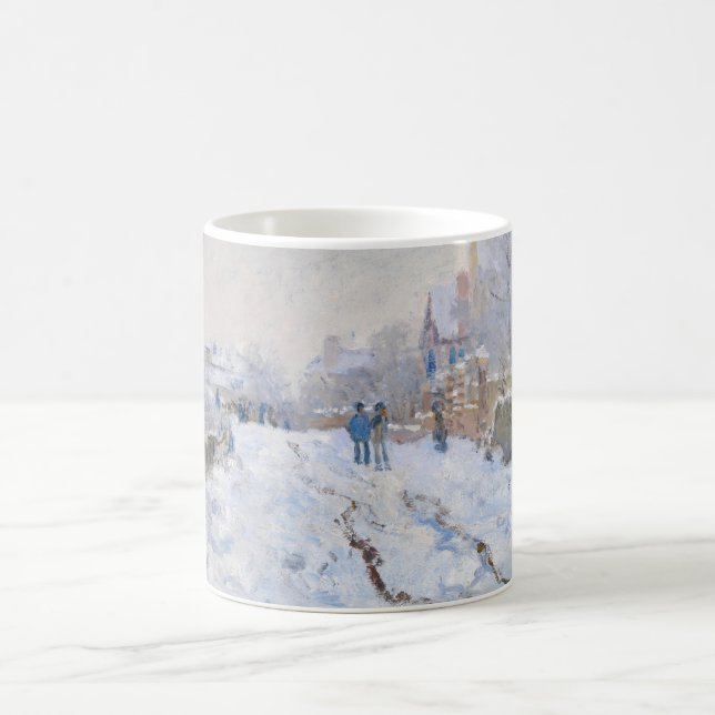 Caneca De Café Claude Monet - Cena de Neve na Argentina (Centro)