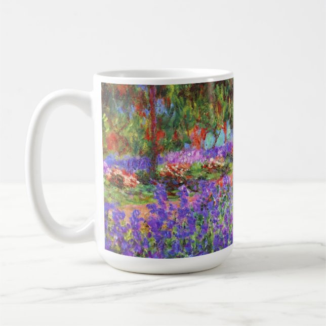 Caneca De Café Claude Monet Garden em Giverny (Esquerda)