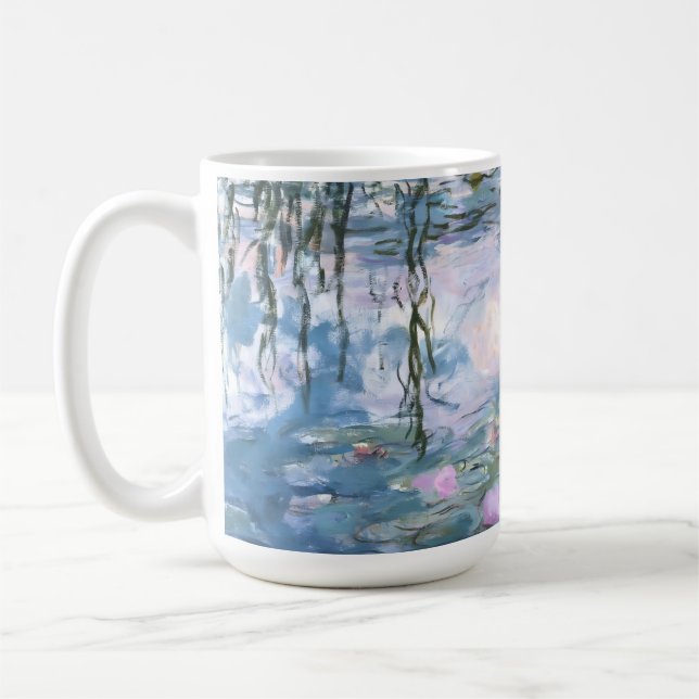 Caneca De Café Claude Monet Impressionist Water Lillies Painting (Esquerda)