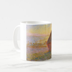 Caneca De Café Claude Monet Impressionista Pintando Graystaks I
