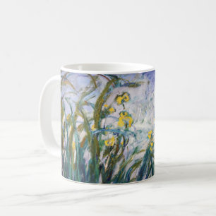 Caneca De Café Claude Monet - Íris Amarelas e Roxas