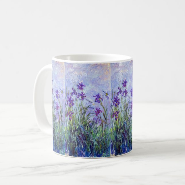 Caneca De Café Claude Monet - Íris Lilases / Iris Mauves (Frente Esquerda)
