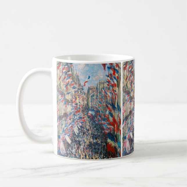 Caneca De Café Claude Monet - La Rue Montorgueil - Paris (Esquerda)
