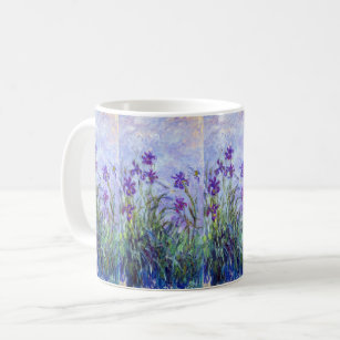 Caneca De Café Claude Monet - Lilac Irises / Iris Mauves