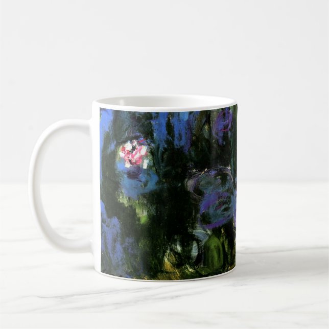 Caneca De Café Claude Monet: Lírios-Água, índigo azul (Esquerda)
