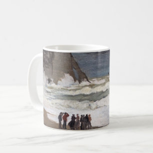 Caneca De Café Claude Monet - Mar Agitado em Etretat
