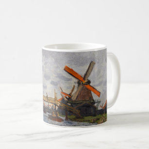 Caneca De Café Claude Monet - Moinhos de vento perto de Zaandam