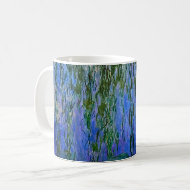 Caneca De Café Claude Monet - Nenúfares com salgueiro chorão (Frente Esquerda)