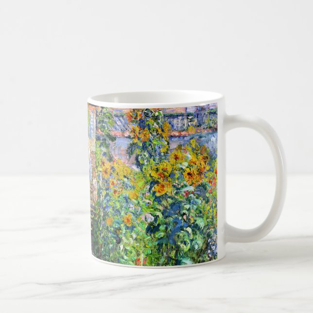 Caneca De Café Claude Monet: O jardim de Monet em Vétheuil (Direita)