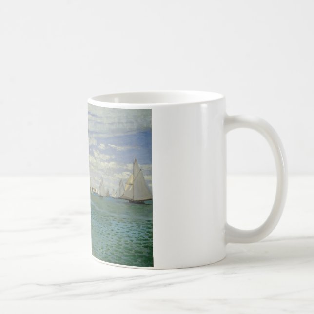 Caneca De Café Claude Monet - regata em Sainte-Adresse (Direita)