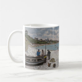 Caneca De Café Claude Monet The Beach em Sainte-Adresse 1867