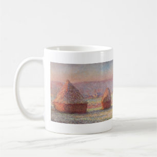 Caneca De Café Claude Monet White Frost Sunrise (Haystacks)