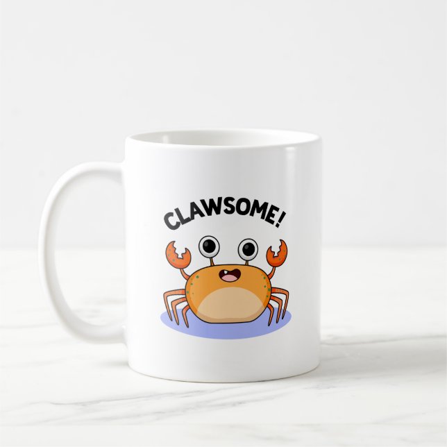 Caneca De Café Clawsome Engraçado Caranguejo Incrível (Esquerda)