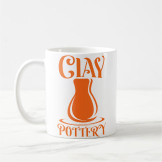 Caneca De Café Clay Pottery Retro