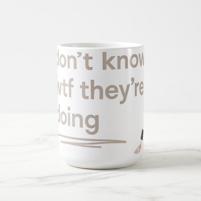 Caneca De Café Clean Girl Chaos – Skincare Delulu Vibes Quote (Centro)