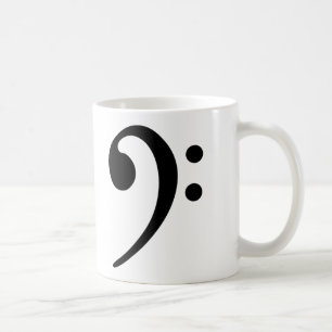 Caneca De Café Clef baixo