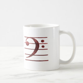 Caneca De Café Clef baixo