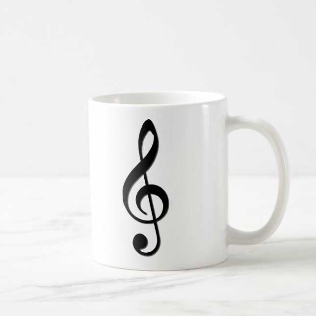 Caneca De Café Clef de triplo (Direita)