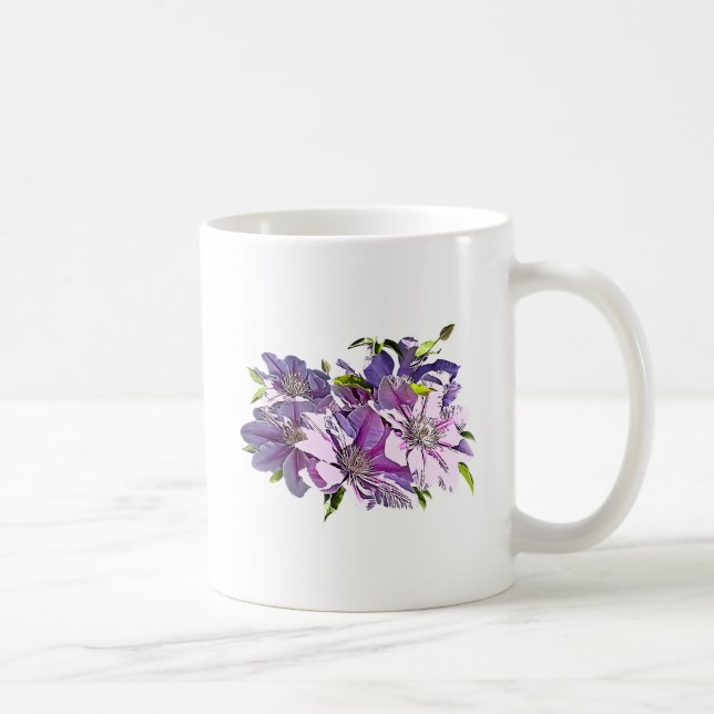 Caneca De Café Clematis rosa (Direita)