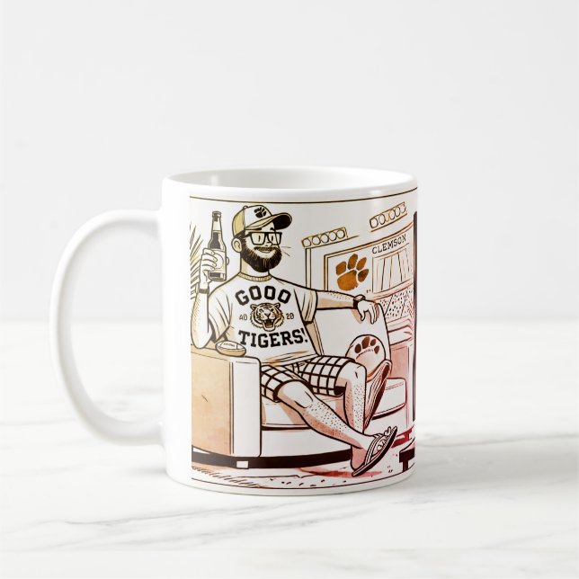 Caneca De Café Clemson Tigers Mug (Esquerda)