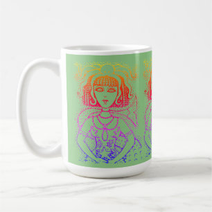 CANECA DE CAFÉ CLEOPATRA OCTOPUS MERMAID, FANTASIA GÓTICO SIREN