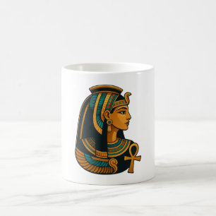 Caneca De Café Cleópatra - Rainha Egípcia - Ankh