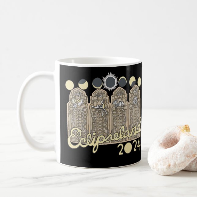 Caneca De Café Cleveland Eclipseland Mug (Com Donut)