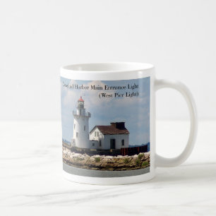 Caneca De Café Cleveland Harbor Entrance Lights