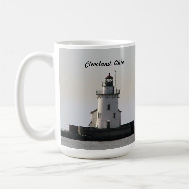 Caneca De Café Cleveland Harbor Lighthouse Mug (Esquerda)