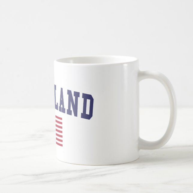 Caneca De Café Cleveland OH EUA Flag (Direita)