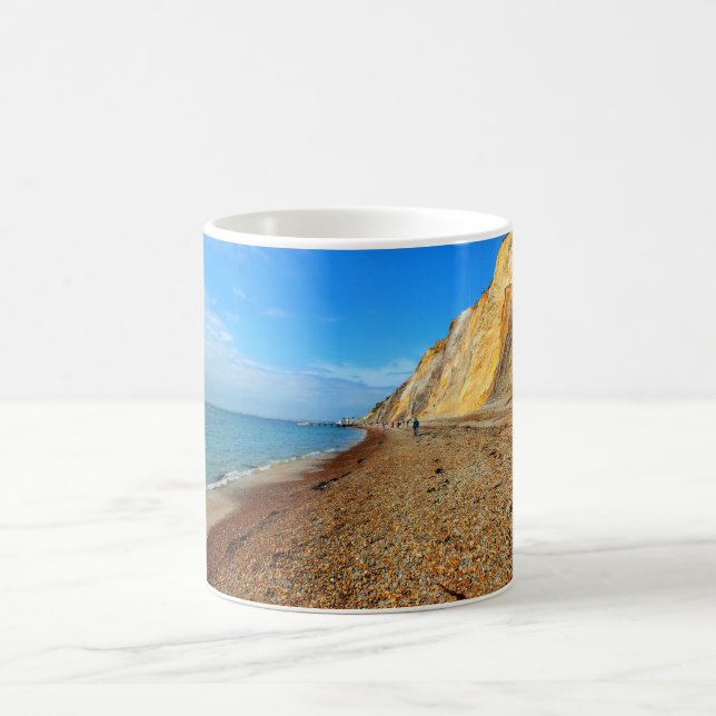 Caneca De Café Cliff e praia em Alum Bay (Centro)